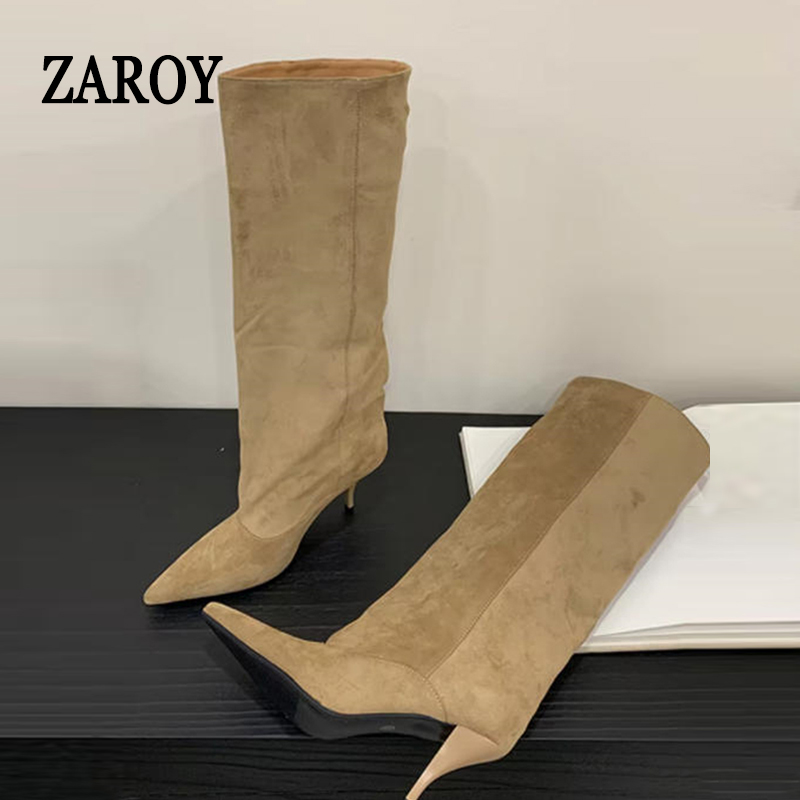 Knee High Boots Women - ZAROY Bốt Nữ Cao Đến Gối