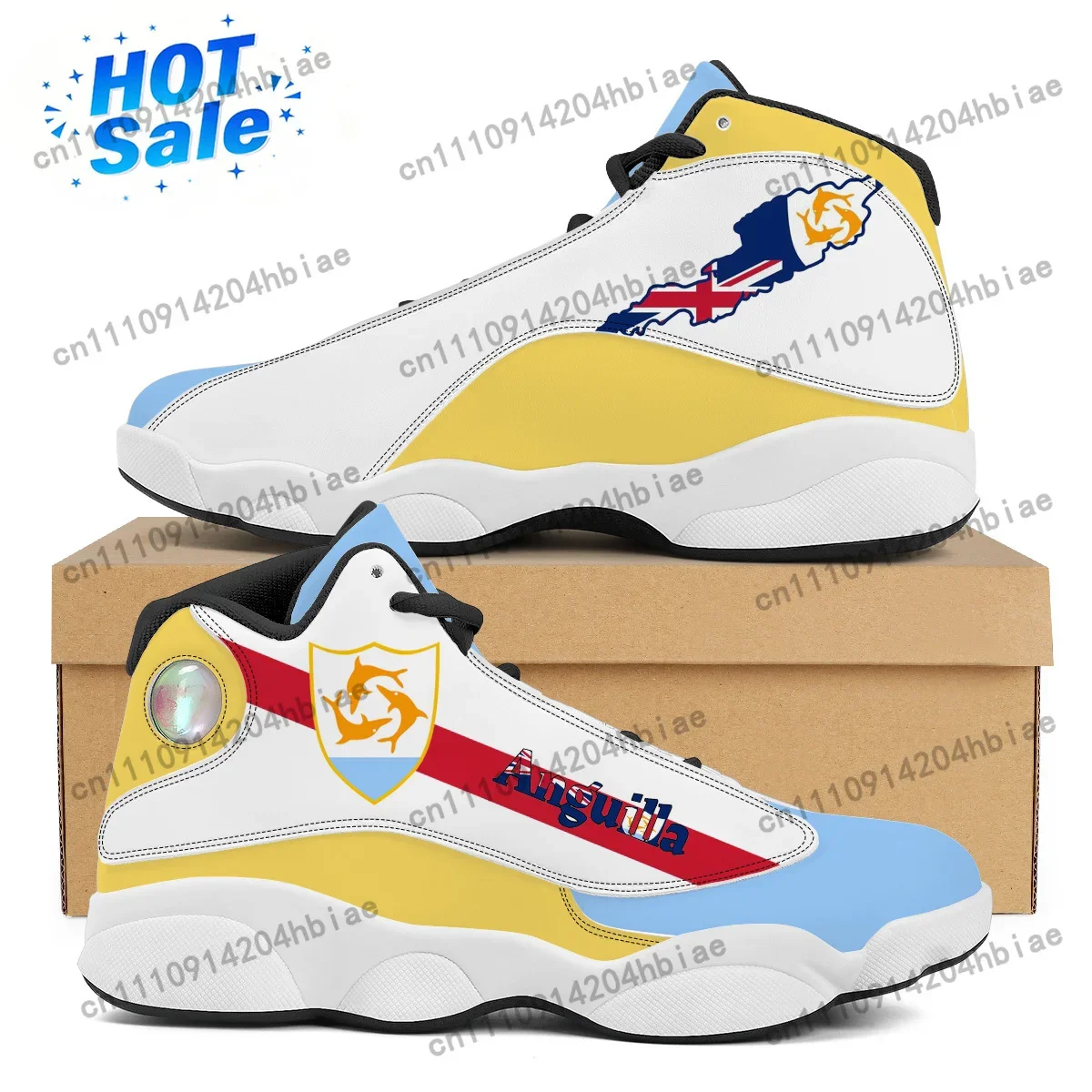 Women Shoes Tennis - ANGUILLA Flag Print Custom Cool Mens