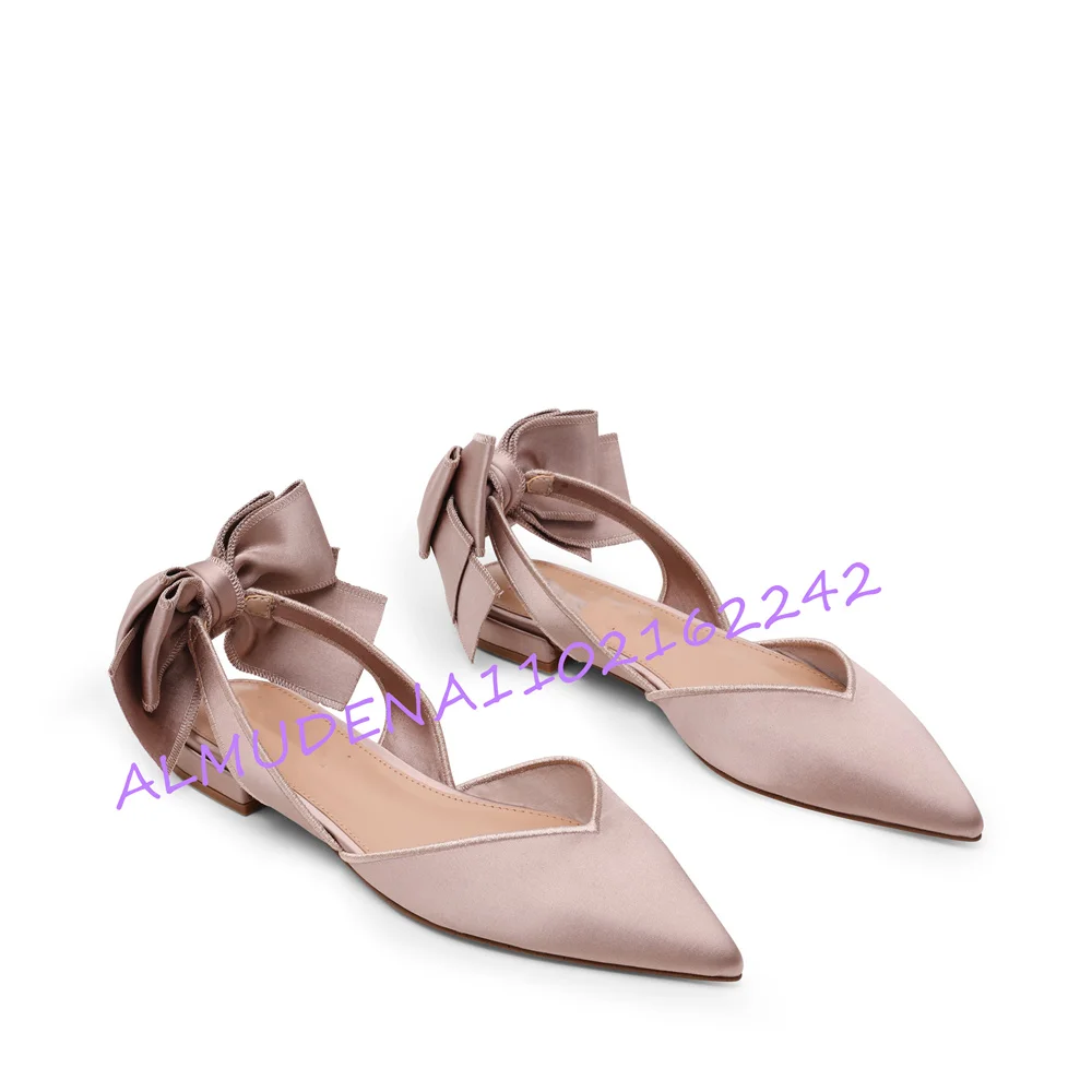Mule Slip On - Elegant Women Satin Pointed Toe Flat