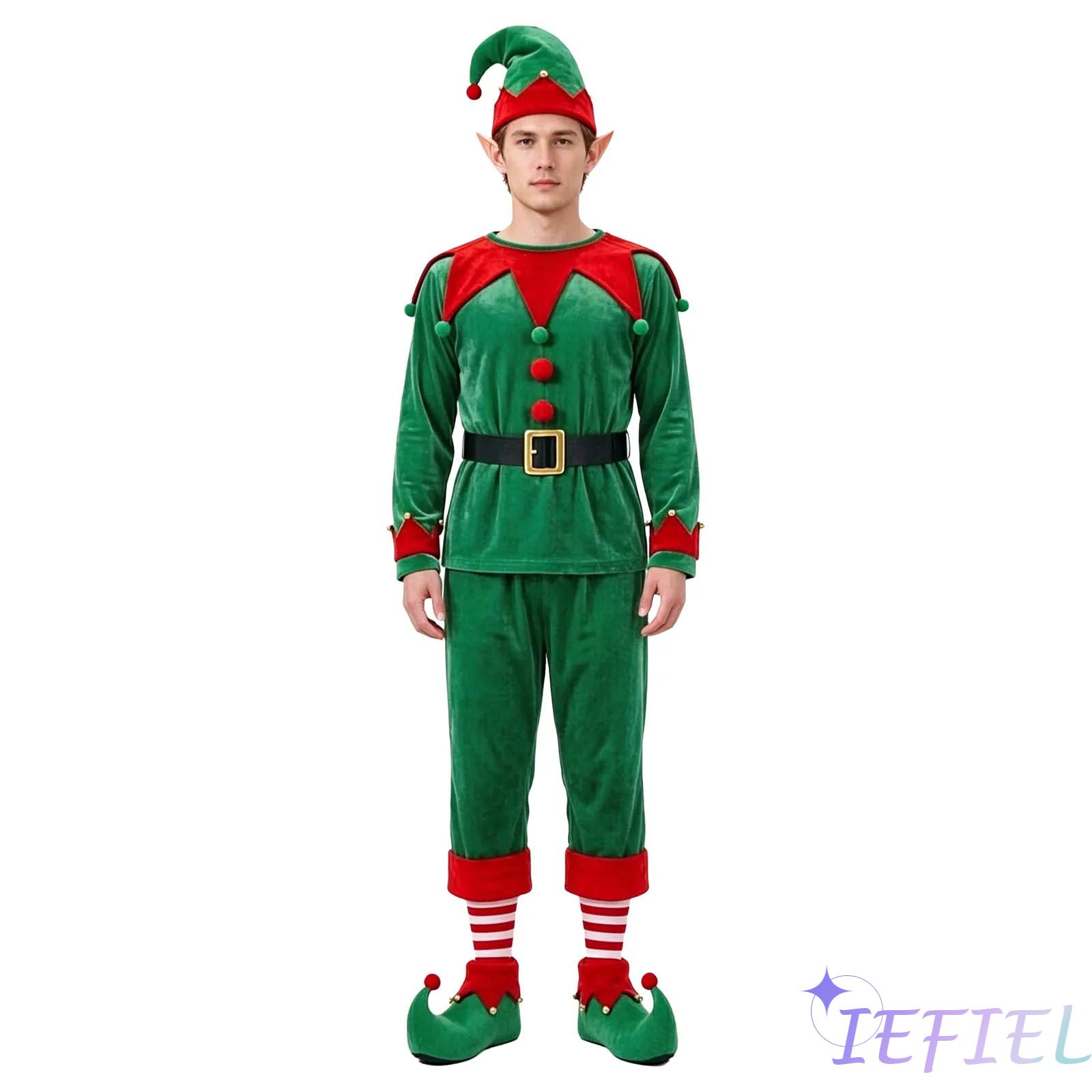 Unisex Xmas Velvet Elf Outfit  - đánh giá và giá Women Shoes Xxl