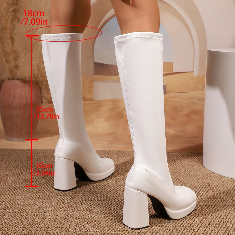 New Thick Soled Slim High-heel - đánh giá và giá Knee High Boots Women