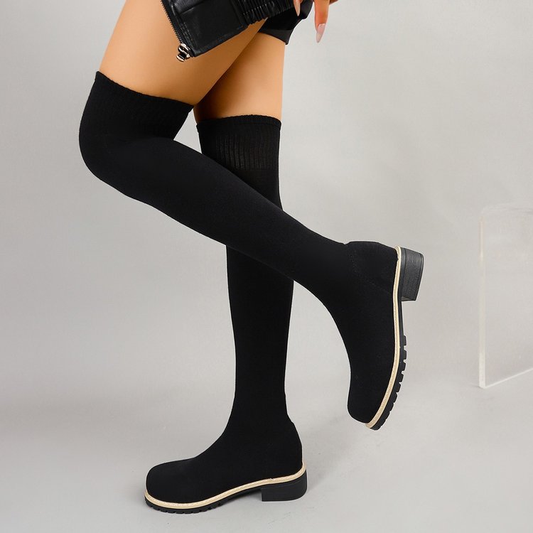 Autumn and Winter Women's Soli - đánh giá và giá Sock Boot Women