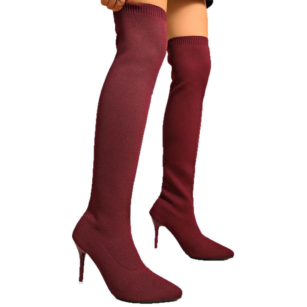 Over-the-knee Sock Boots Women - đánh giá và giá Sock Boot Women