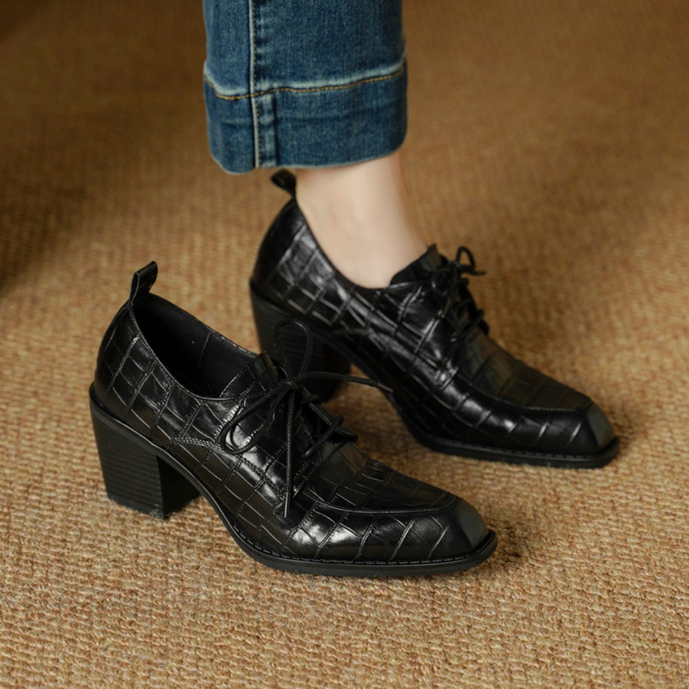 Women's Shoes Real Leather 202 - đánh giá và giá Oxford Lace Up Women