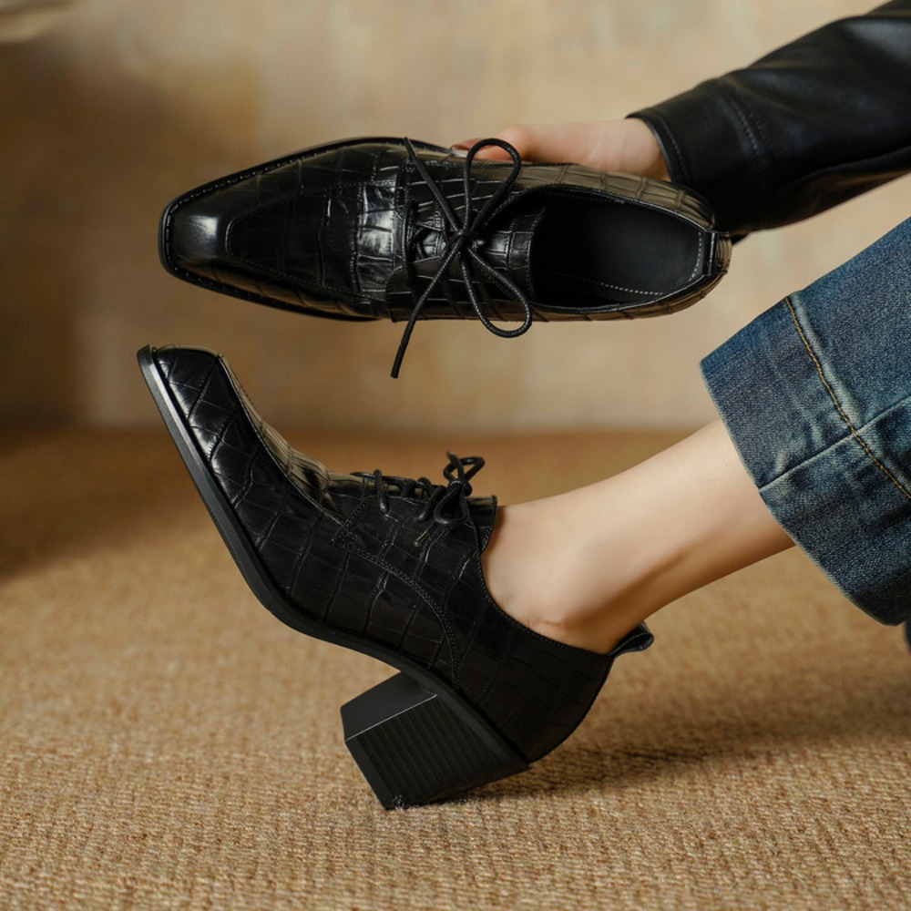 Women's Shoes Real Leather 202 - đánh giá và giá Oxford Lace Up Women